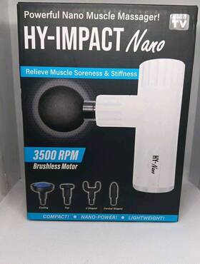 Mpn2548 Hy-impact Nano Powerful Massager. Compact Nano-power Lightweight White