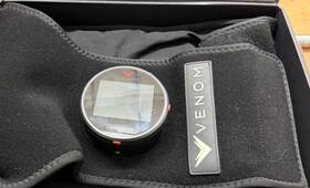 Hyperice 2000002604 Venom Back Heated Vibrating Rechargeable Massage Belt Wrap Black
