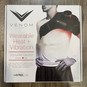 001-21 Hyperice 21000 Venom Wearable Heat And Vibration Left Shoulder Device New Open Box