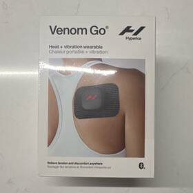 470-02461 Hyperice Venom Go Wearable Heated Vibrating Massager With Extra Pads And Case