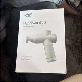 000-02 Hyperice 55200 Hypervolt Go 2 Portable Lightweight Cordless Massage Gun White