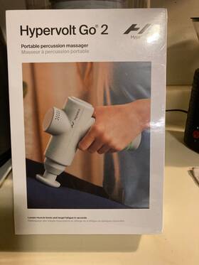 001-00 Hyperice 55205 001-01 Hypervolt Go 2 Portable Percussion Massager White