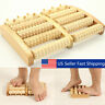 Ibx7247395 Unbranded Dual Wooden Foot Massager Roller Care Reflexology Relax Stress