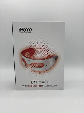Ihome 198018381041 Red Light Therapy Eye Mask Led Anti-aging Rejuvenation Auto Shut-off