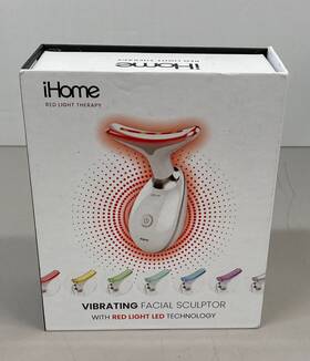 Ihome 198018381072 Vibrating Facial Sculptor Device With Red Light Led Technology - New