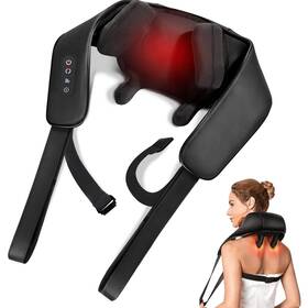 Zr02p-b Ikristin Neck Massager With Heat Cordless 4d Black
