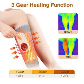 Imountek 737547593640 3 Modes Cordless Leg Massager Calf Air Compression With Heat