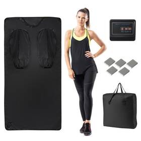 Infrared Sauna Blanket Home Use Arm Sleeves Wraps Carry Bag-bl 197867396213 For With And Bag-black