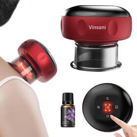 Der-12 Intefre Vinsani Electric Cupping Therapy Set Device With 12 Levels Heating &