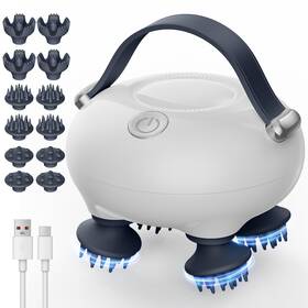 Kx-3310 Iookna Scalp Massager Head Tangle Resistant Off White