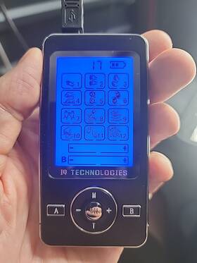 Iq Massager 757901869587 Pro V - 12 Modes Black And Chrome Tested Works Remote Only Read