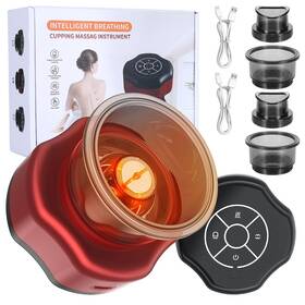 It-em01 Itefdtutne 2 Pack Smart Cupping Set Massager 4 In 1 Electric Red