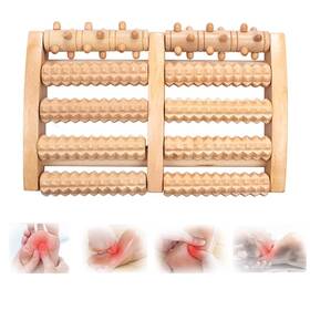 Jade Kit 761344137707 Wooden Foot Massager Roller Dual Massage For Tired Feet Pain An