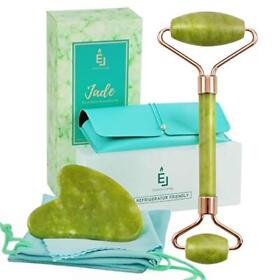 Jade Roller And Gua Sha Face Rollers Skin Care With Refrigerator Box To
