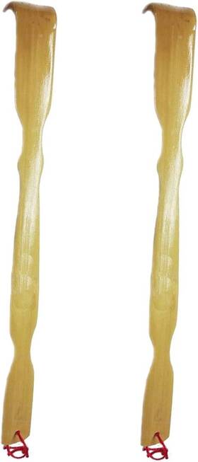 3665 Japanbargain 719363552599 Extra Long Bamboo Wood 17 Inch Pack Of 2 Natural