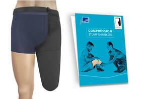 Mss021-ak-blk-l Jianimed Prosthetic Stump Shrinkers With Belt Above Knee 35cm Compression