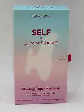 Jj14060 Jimmyjane Self Vibrating Finger Massager Easy Grip Waterproof Safe Silicone