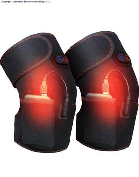 Goh-073 Jingou 2 Pcs Heated Knee Massager 5v 5000mah Rechargeable Battery Wraps Electri