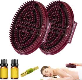 Jjincai 744110895704 2pcs Meridian Massage Brush Full Body Spa Relaxation Massager Acupressur