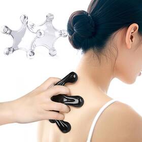 Jocaluyia 6300803-x Trigger Point Massage Tools 2 Pcs 5 Legged Manual Full Body Transparent