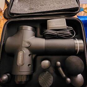 Mg-009 Joshnese Pulse Tech Vibration Therapy Massage Gun 6 Massager Heads 20 Speeds