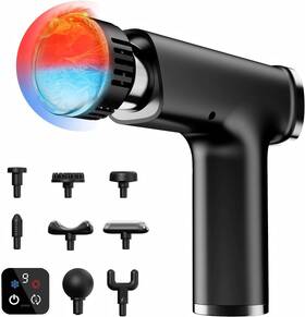 Joysuwerun 445036583555 Massage Gun With Heat And Cold Deep Tissue 9 Heads