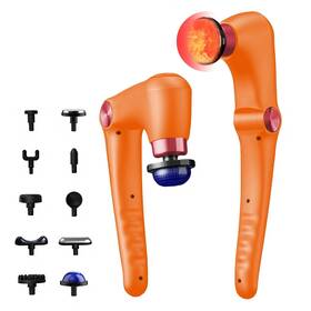Sl-2024-orange Joysuwerun Massage Gun Deep Tissue Massager With Heat Foldable Handle Back 9