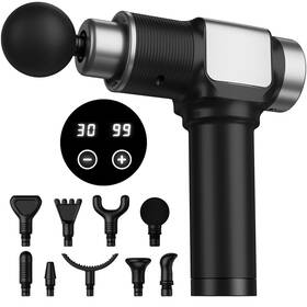 X1-2121 Jqx Massage Gun Deep Tissue Massager For Pain Relief Percussion Black