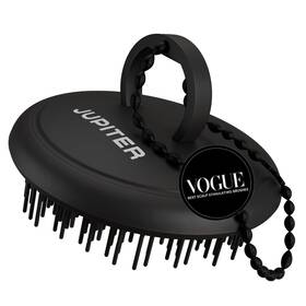Jupiter 850040340310 Scalp Exfoliator - Massager Tool For Wet And Double Black 1 Pack