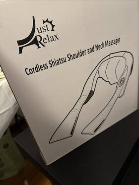 Sm33585 Just Relax Cordless Shiatsu Shoulder And Neck Massager With Heat Gray