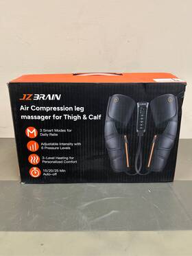 Jzbrain Fe-7206 Air Compression Leg Massager With Heat Calf Knees And Thigh Recovery Co
