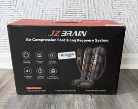 Jzbrain Fe-7230-5h Air Compression Foot And Leg Recovery System With Heat Black
