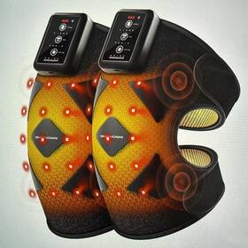 Kingpavonini Km201 2-pack Knee Massager With Heat And Red Light Therapy 4-motor 5000mah 5 Modes
