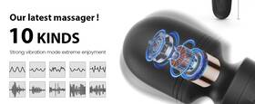 B0fft58397 Kingwand Mini Handheld Personal Massage Tool Waterproof Usb Rechargeable 10 Vibration