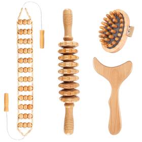 Massager-4in1 Kintkita Wood Therapy Massage Tools 4 In 1 Lymphatic Drainage Massager Body Sculpting