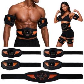 Kivifru 736963348049 Electronic Muscle Stimulator 5-piece Set Ems Ab Machine - Fitness Apparatus