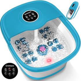 Knqze 313034653631 Collapsible Foot Spa Tub With 16 Massage Rollers And Temperature Control