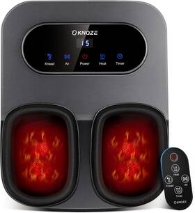 Knqze 313035861844 Foot Massager With Heat And Remote Shiatsu Deep Kneading Feet Fo