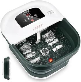 Wyc-02a Knqze Foot Spa With Heat And Massage Jets Collapsible Bath Bubbles