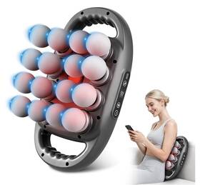 Ym-k80 Kocuno 16-head Massage Gun Set Deep Tissue Massager With 9 Modes&levels Black 16 Head