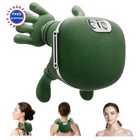 Kofxvady 703620155098 Shoulder Hand Neck Massager With Heat Simulated Human Design Fingers