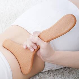 Komogir 086291566739 Wood Therapy Massage Tool Wooden Lymphatic Drainage Massager Body Natural