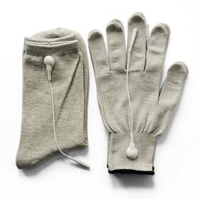 Konmed 701142787841 Pair Of Conductive Fiber Electrode Gloves With Massage Socks