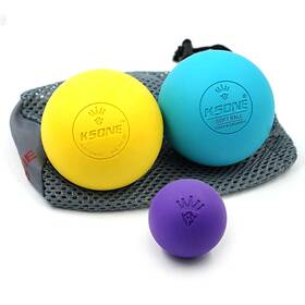 Ksone 704755389631 Lacrosse Massage Ball Set - Muscle Roller- Deep Tissue Balls -hard An