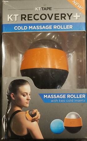 Kt Tape 814179025043 Recovery Cold Massage Roller With 2 Inserts Brand New In Box Factory