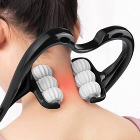 Nc08 Lalitar Haseftni Neck Massager Upgrade 6 Balls Massage Point Roller For Pai