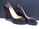 Max049732 Leather 39.5e Christian Brown 9us Louboutin