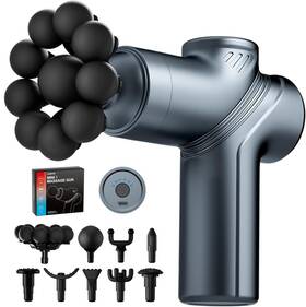 Leercon Lek-518x-5 Massage Gun Deep Tissue Back Massager For Pain Relief Silent Blue