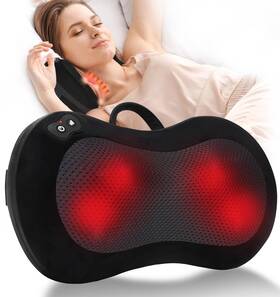 Lrr-k3-1 Leercon Shiatsu Back Massager For Pain Relief Deep Tissue With Heat Cordless Portabl