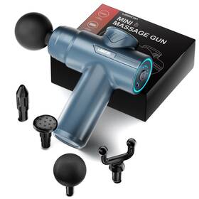 Wp-518a-blue Leercon Small Massage Gun Handheld Deep Tissue Massager For Pain Relief-